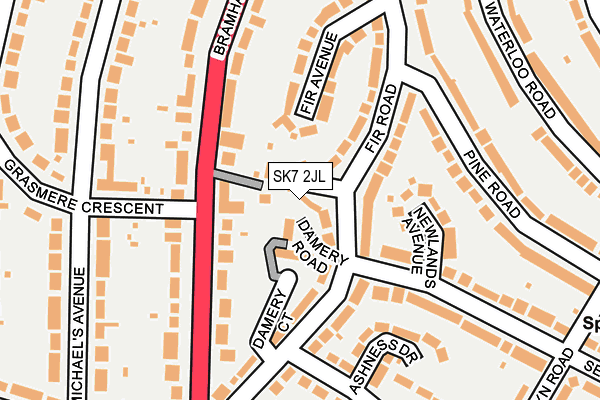 SK7 2JL map - OS OpenMap – Local (Ordnance Survey)
