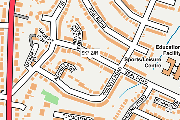 SK7 2JR map - OS OpenMap – Local (Ordnance Survey)