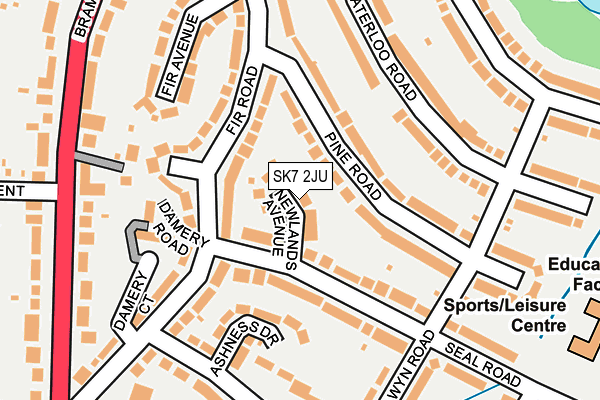 SK7 2JU map - OS OpenMap – Local (Ordnance Survey)