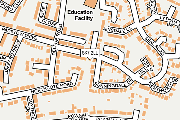 SK7 2LL map - OS OpenMap – Local (Ordnance Survey)