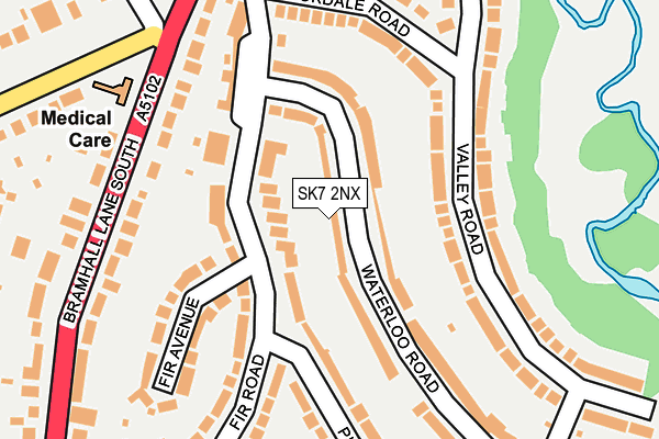 SK7 2NX map - OS OpenMap – Local (Ordnance Survey)