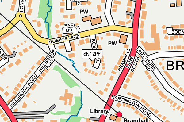 SK7 2PF map - OS OpenMap – Local (Ordnance Survey)