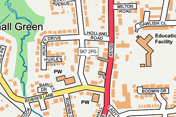 SK7 2PG map - OS OpenMap – Local (Ordnance Survey)