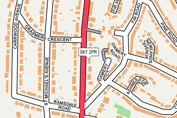 SK7 2PR map - OS OpenMap – Local (Ordnance Survey)