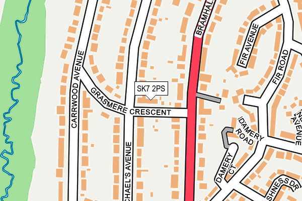 SK7 2PS map - OS OpenMap – Local (Ordnance Survey)