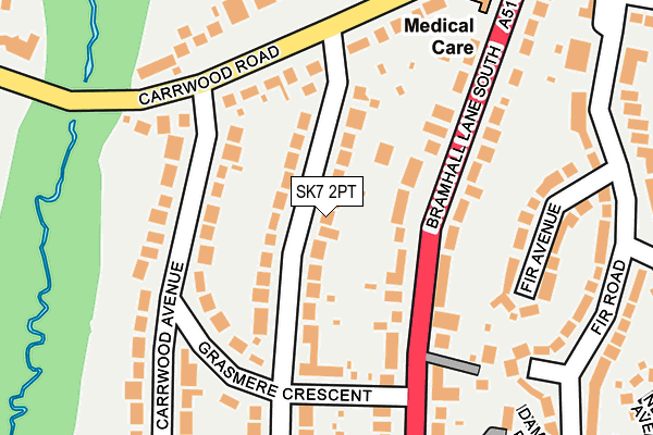 SK7 2PT map - OS OpenMap – Local (Ordnance Survey)