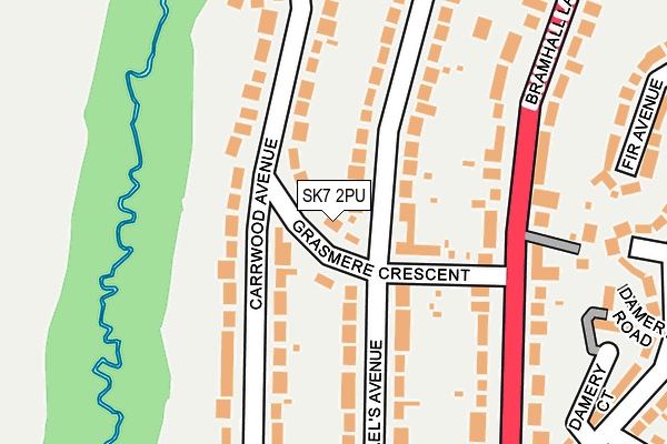 SK7 2PU map - OS OpenMap – Local (Ordnance Survey)