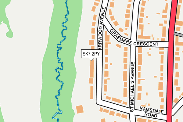 SK7 2PY map - OS OpenMap – Local (Ordnance Survey)