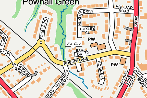 SK7 2QB map - OS OpenMap – Local (Ordnance Survey)