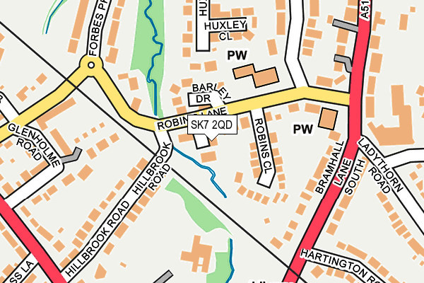 SK7 2QD map - OS OpenMap – Local (Ordnance Survey)