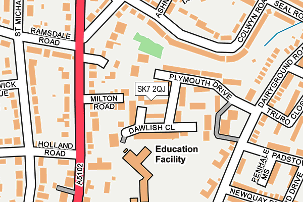 SK7 2QJ map - OS OpenMap – Local (Ordnance Survey)