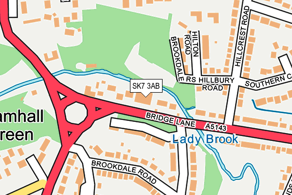 SK7 3AB map - OS OpenMap – Local (Ordnance Survey)