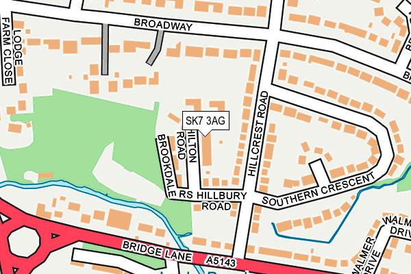 SK7 3AG map - OS OpenMap – Local (Ordnance Survey)