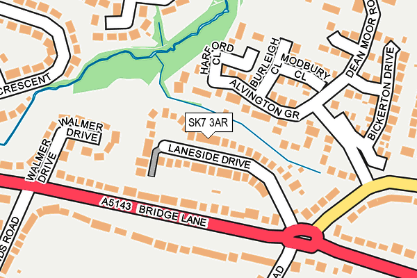 SK7 3AR map - OS OpenMap – Local (Ordnance Survey)