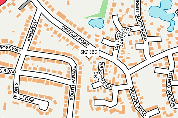 SK7 3BD map - OS OpenMap – Local (Ordnance Survey)