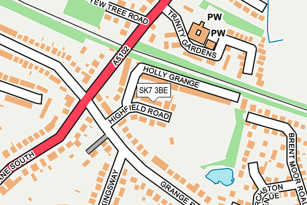 SK7 3BE map - OS OpenMap – Local (Ordnance Survey)