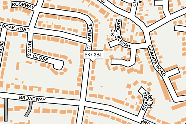 SK7 3BJ map - OS OpenMap – Local (Ordnance Survey)