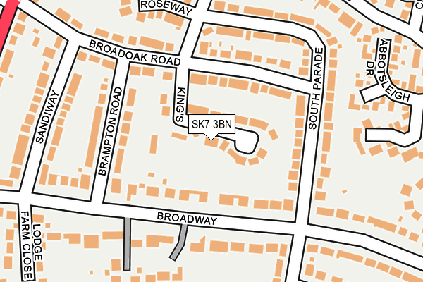 SK7 3BN map - OS OpenMap – Local (Ordnance Survey)