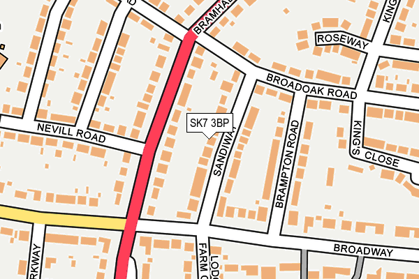 SK7 3BP map - OS OpenMap – Local (Ordnance Survey)