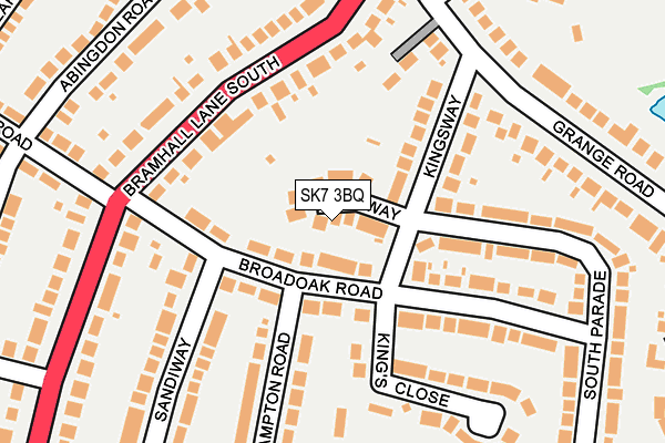 SK7 3BQ map - OS OpenMap – Local (Ordnance Survey)