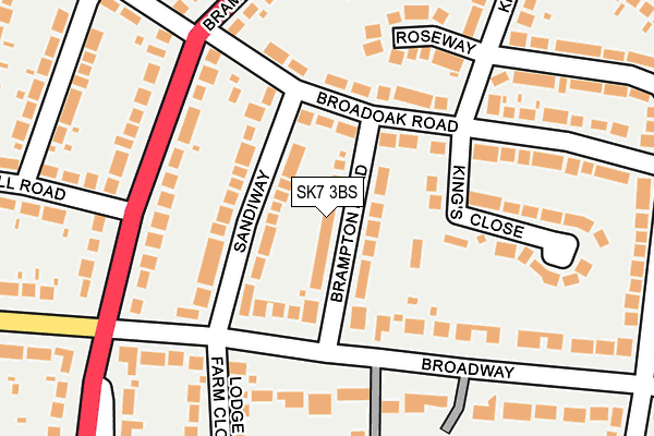 SK7 3BS map - OS OpenMap – Local (Ordnance Survey)