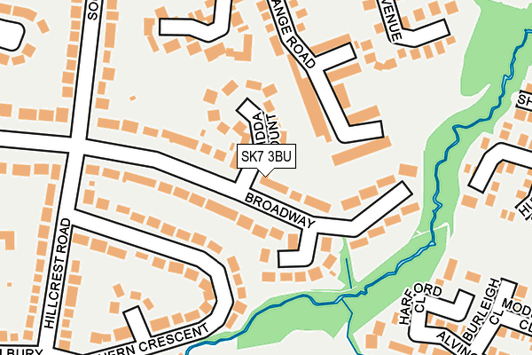 SK7 3BU map - OS OpenMap – Local (Ordnance Survey)