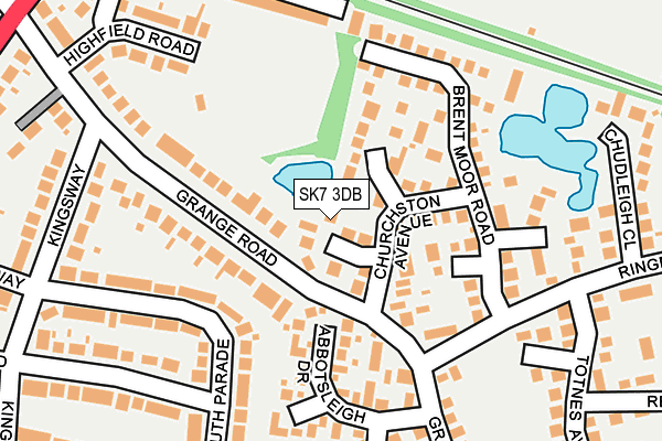 SK7 3DB map - OS OpenMap – Local (Ordnance Survey)