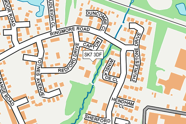 SK7 3DF map - OS OpenMap – Local (Ordnance Survey)