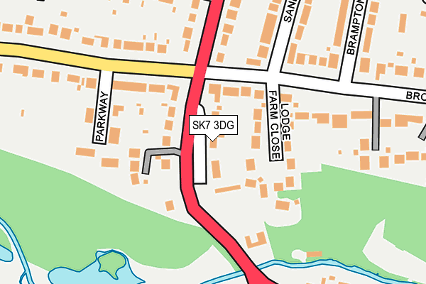 SK7 3DG map - OS OpenMap – Local (Ordnance Survey)