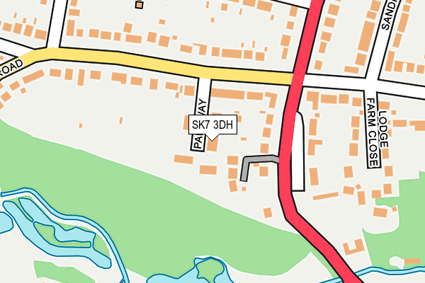 SK7 3DH map - OS OpenMap – Local (Ordnance Survey)