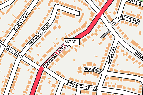 SK7 3DL map - OS OpenMap – Local (Ordnance Survey)
