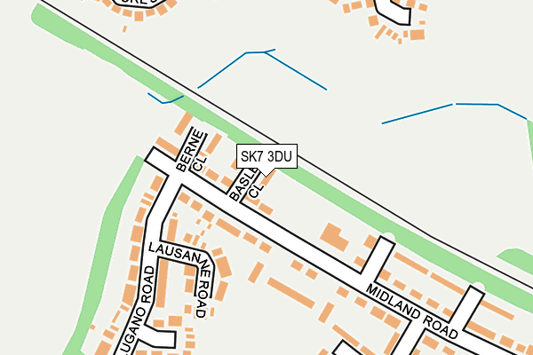 SK7 3DU map - OS OpenMap – Local (Ordnance Survey)