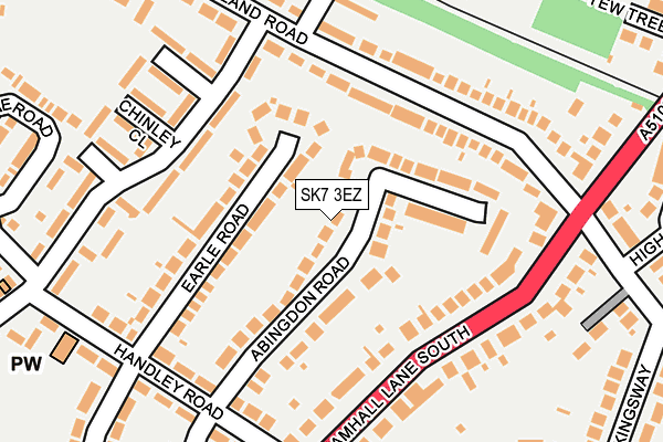 SK7 3EZ map - OS OpenMap – Local (Ordnance Survey)