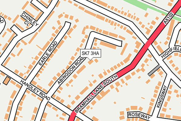 SK7 3HA map - OS OpenMap – Local (Ordnance Survey)