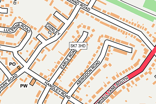 SK7 3HD map - OS OpenMap – Local (Ordnance Survey)