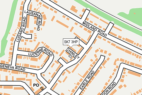 SK7 3HP map - OS OpenMap – Local (Ordnance Survey)