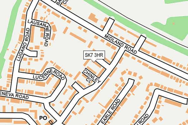 SK7 3HR map - OS OpenMap – Local (Ordnance Survey)