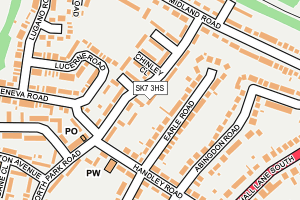 SK7 3HS map - OS OpenMap – Local (Ordnance Survey)