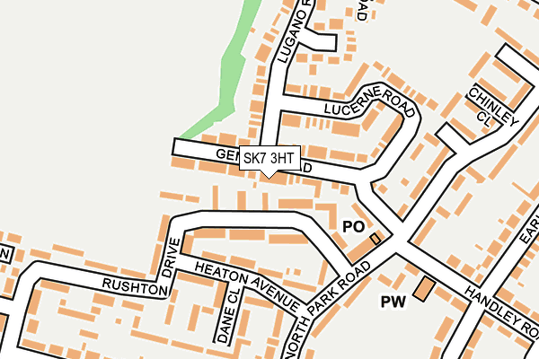 SK7 3HT map - OS OpenMap – Local (Ordnance Survey)