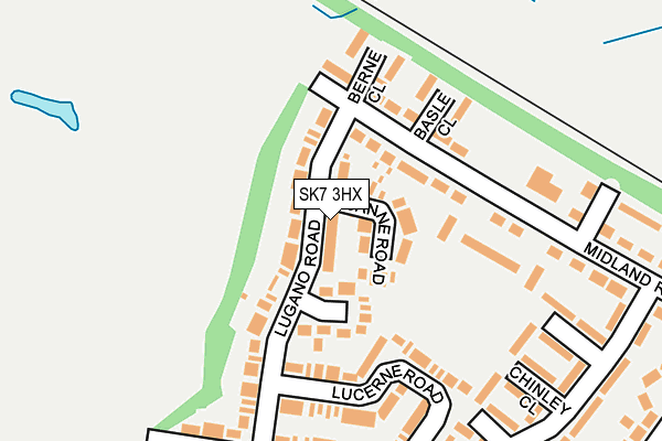 SK7 3HX map - OS OpenMap – Local (Ordnance Survey)