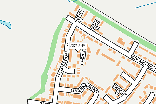 SK7 3HY map - OS OpenMap – Local (Ordnance Survey)