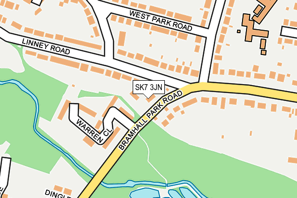 SK7 3JN map - OS OpenMap – Local (Ordnance Survey)