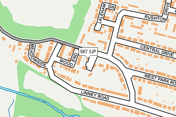 SK7 3JP map - OS OpenMap – Local (Ordnance Survey)