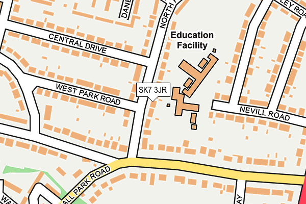 SK7 3JR map - OS OpenMap – Local (Ordnance Survey)