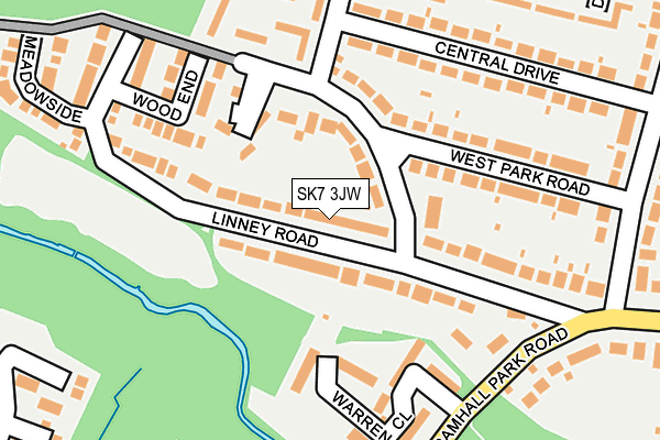 SK7 3JW map - OS OpenMap – Local (Ordnance Survey)
