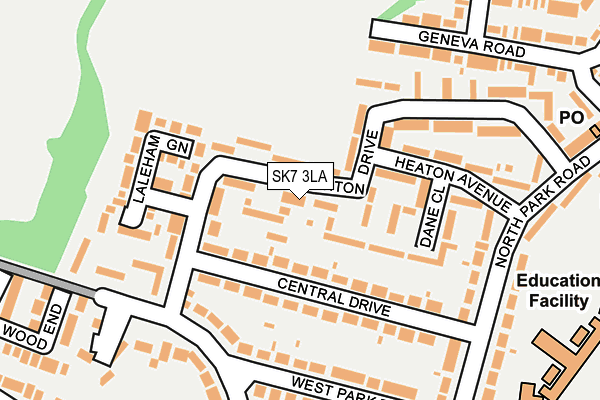 SK7 3LA map - OS OpenMap – Local (Ordnance Survey)