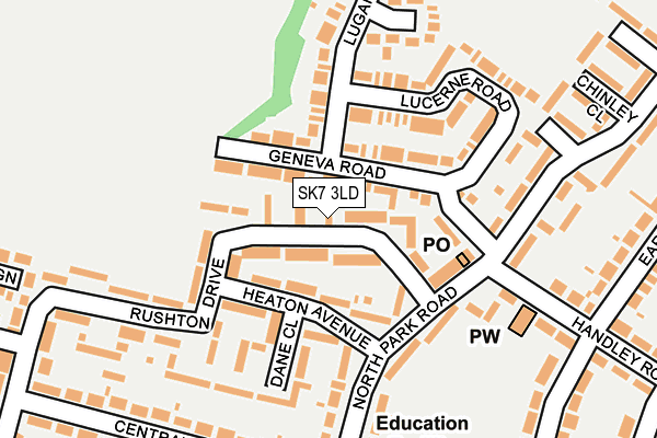 SK7 3LD map - OS OpenMap – Local (Ordnance Survey)