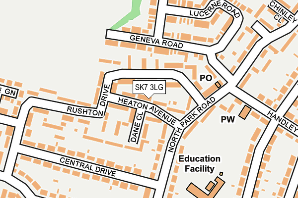 SK7 3LG map - OS OpenMap – Local (Ordnance Survey)