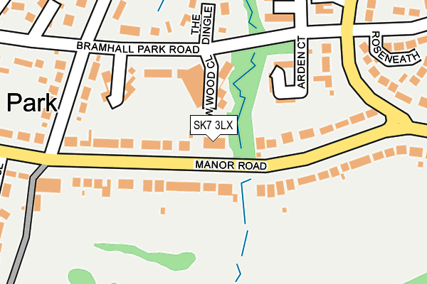 SK7 3LX map - OS OpenMap – Local (Ordnance Survey)