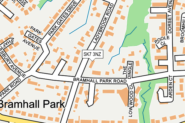 SK7 3NZ map - OS OpenMap – Local (Ordnance Survey)